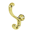 A7099 - Spa Collection I - Robe Hook - Unlacquered Brass