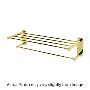 A8326-24 PB/NL - Contemporary I - 24" Towel Shelf/Bar - Unlacquered Brass