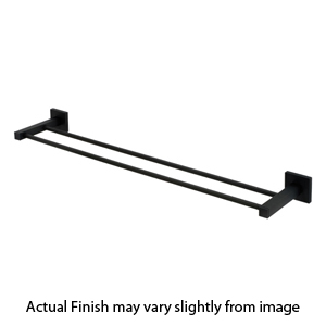 A8425-24 MB - Contemporary II - 24" Double Towel Bar - Matte Black