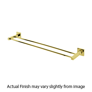 A8425-24 PB/NL - Contemporary II - 24" Double Towel Bar - Unlacquered Brass