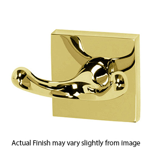 A8484 PB/NL - Contemporary II - Robe Hook - Unlacquered Brass