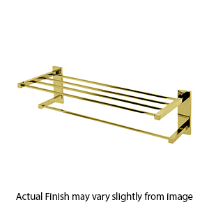 A8426-24 PB/NL - Contemporary II - 24" Towel Shelf/Bar - Unlacquered Brass