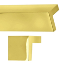 Square Tab Pulls - Polished Brass