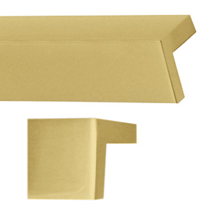 Square Tab Pulls - Satin Brass