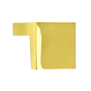 A960 - Square Tab Pull 1" - Polished Brass