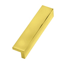 A960-3 - Square Tab Pull 3" - Polished Brass