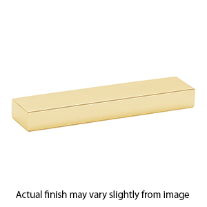 A440-4 PB/NL - Tempo - 4" Cabinet Pull - Unlacquered Brass