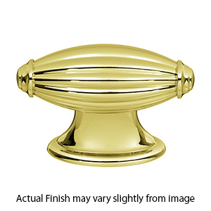 A231 PB/NL - Tuscany - 1 7/8" Cabinet Knob - Unlacquered Brass