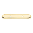 A1507-3 - Venetian - Backplate for 3" Pull - Unlacquered Brass