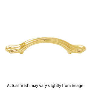 A1505-3 - Venetian - 3" Cabinet Pull - Unlacquered Brass
