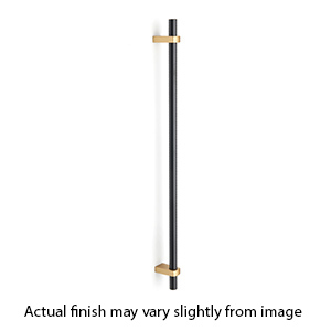 D2801-18 CHP/MB - Vita Bella - 18" Appliance Pull w/ Smooth Bar - Champagne/ Matte Black