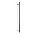 D2802-12 CHP/MB - Vita Bella - 12" Appliance Pull w/ Smooth Bar - Champagne/ Matte Black