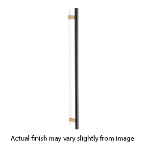 D2802-12 CHP/MB - Vita Bella - 12" Appliance Pull w/ Smooth Bar - Champagne/ Matte Black