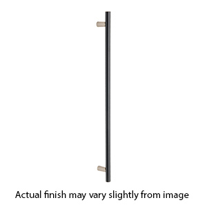 D2802-18 MN/MB - Vita Bella - 18" Appliance Pull w/ Smooth Bar - Matte Nickel/ Matte Black