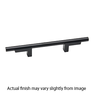 A2803-6 MB - Vita Bella - 6" Cabinet Pull w/ Smooth Bar - Matte Black