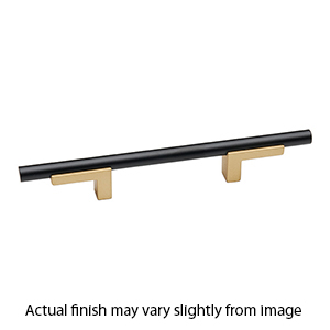 A2803-3 CHP/MB - Vita Bella - 3" Cabinet Pull w/ Smooth Bar - Champagne/ Matte Black