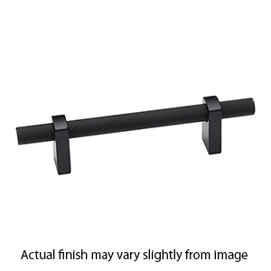 A2901-12 MB - Vita Bella - 12" Cabinet Pull w/ Knurled Bar - Matte Black