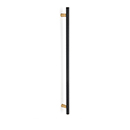 D2902-12 CHP/MB - Vita Bella - 12" Appliance Pull w/ Knurled Bar - Champagne/ Matte Black