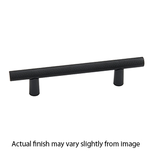 A2902-6 MB - Vita Bella - 6" Cabinet Pull w/ Knurled Bar - Matte Black