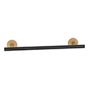 A9320-8 CHP/MB - Vita Bella - 8" Towel Bar w/ Smooth Bar - Champagne/ Matte Black