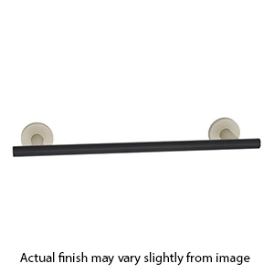 A9320-24 MN/MB - Vita Bella - 24" Towel Bar w/ Smooth Bar - Matte Nickel/ Matte Black