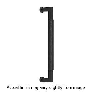 V1317-12-TB BLK - 12" Hammered Bauhaus Appliance Pull - Flat Black