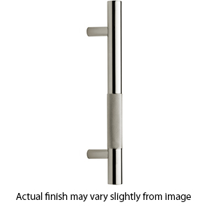 V1365-18-TB PNI - 18"cc Bar Knurled Appliance Pull - Polished Nickel