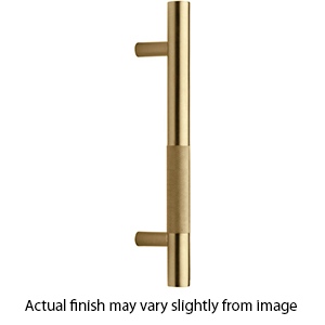 V1365-18-TB MSB - 18"cc Bar Knurled Appliance Pull - Satin Brass