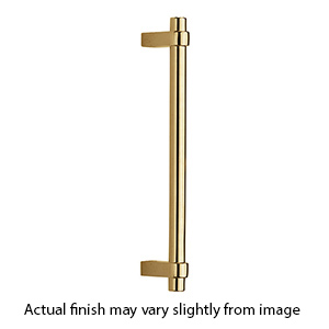 V2485-18-TB ULB - Asher - 18"cc Appliance Pull - Unlacquered Brass
