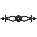 MT42FL-163 BLK - Fleur-de-Lis Backplate - Flat Black