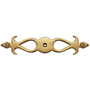MT42FL-163 ULB - Fleur-de-Lis Backplate - Unlacquered Brass