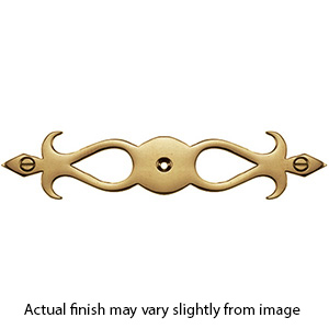 MT42FL-163 ULB - Fleur-de-Lis Backplate - Unlacquered Brass