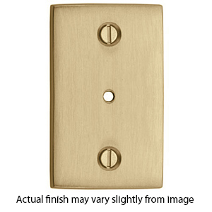 MT42SQ-063 MSB - Rectangular Backplate - Satin Brass