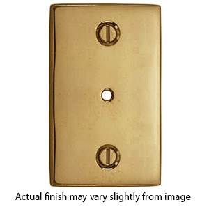 MT42SQ-063 ULB - Rectangular Backplate - Unlacquered Brass