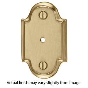 MT42SR-063 MSB - Arched Backplate - Satin Brass