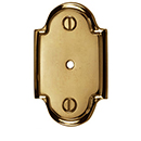 MT42SR-063 ULB - Arched Backplate - Unlacquered Brass