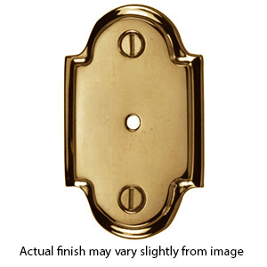 MT42SR-063 ULB - Arched Backplate - Unlacquered Brass