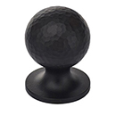 MK8321-032 BLK - 1-1/4" Hammered Orb Cabinet Knob - Flat Black