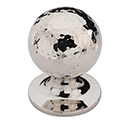 MK8321-032 PNI - 1-1/4" Hammered Orb Cabinet Knob - Polished Nickel