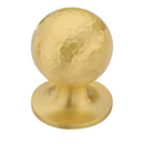 MK8321-032 MSB - 1-1/4" Hammered Orb Cabinet Knob - Satin Brass