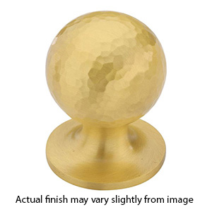 MK8321-038 MSB - 1-1/2" Hammered Orb Cabinet Knob - Satin Brass
