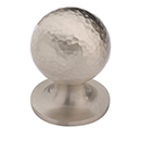 MK8321-032 GSN - 1-1/4" Hammered Orb Cabinet Knob - Satin Nickel