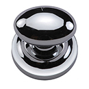 MT0114-032 PCH - 1-1/4" Egg Knob on Rosette - Polished Chrome