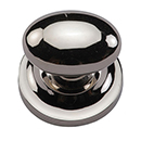 MT0114-032 PNI - 1-1/4" Egg Knob on Rosette - Polished Nickel