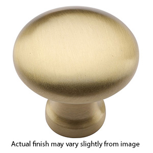 MT0117-032 MSB - 1-1/4" Round Cabinet Knob - Satin Brass