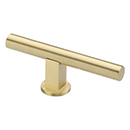 MT0365-000 MSB - 3-1/2" Cabinet T-Knob - Satin Brass