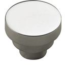 MT3624-032 PNI - 1.25" Step Cabinet Knob - Polished Nickel