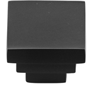 MT3672-032 BLK - Square Stepped Knob - Flat Black