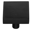 MT3685-032 BLK - 1-1/4" Square Cabinet Knob - Flat Black