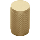 MT3850-020 MSB - 13/16" Knurled Cylinder Knob - Satin Brass